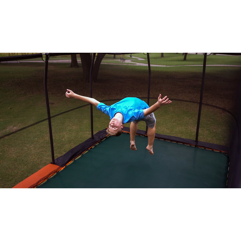 Jumpking 16' Rectangle Backyard Trampoline with Safety Enclosure Wayfair